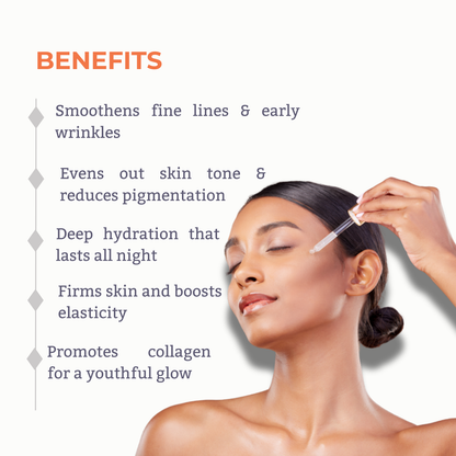 Rejuage Advanced Night Magic Serum: Tri-Peptide System with Plant Retinol