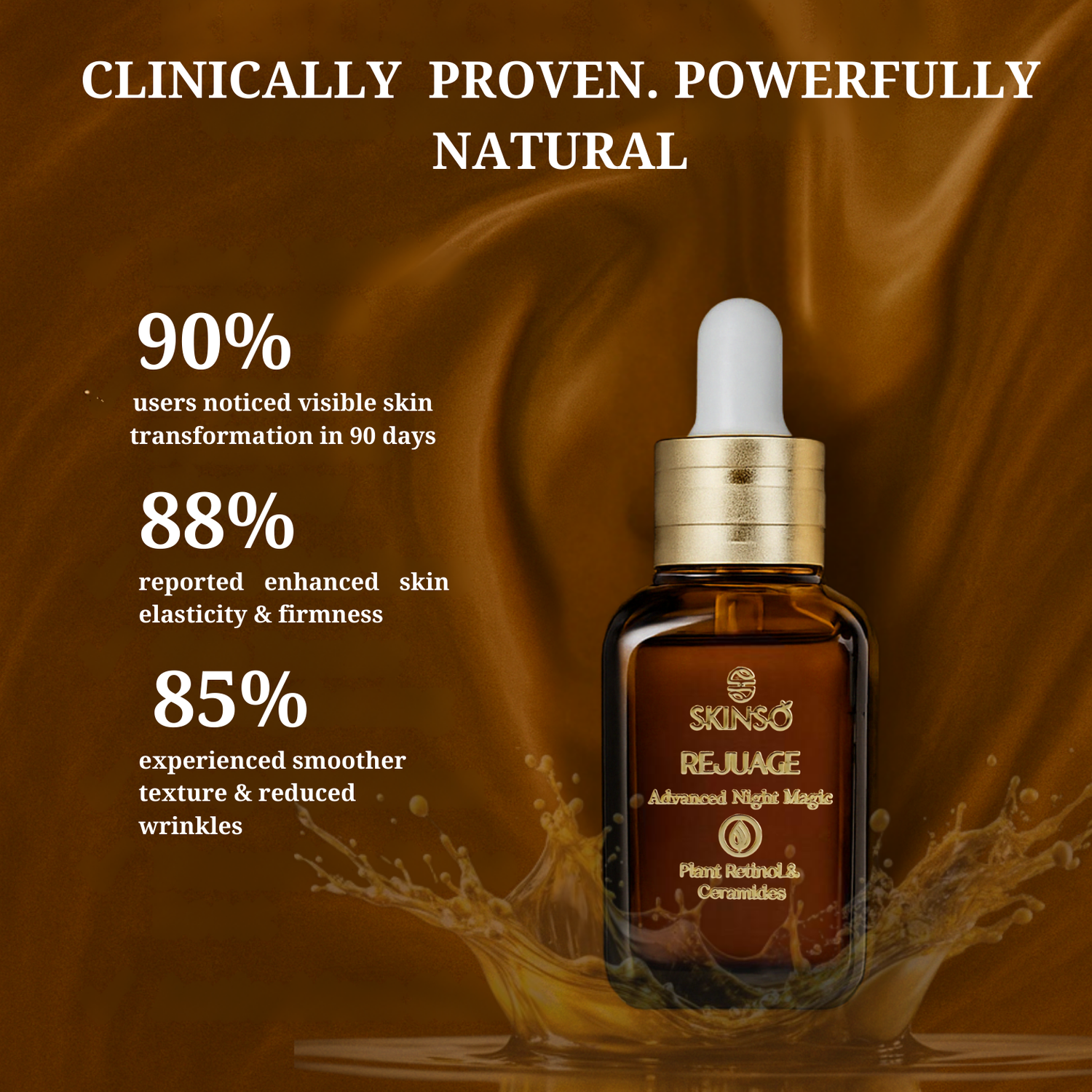 Rejuage Advanced Night Magic Serum: Tri-Peptide System with Plant Retinol