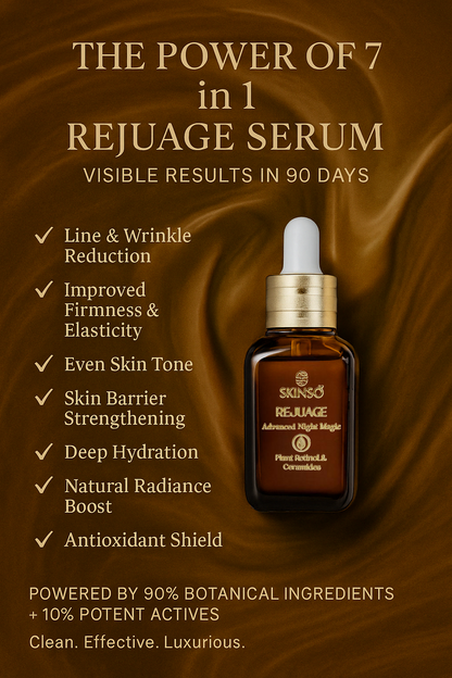 Rejuage Advanced Night Magic Serum: Tri-Peptide System with Plant Retinol